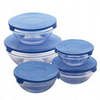 Set Boluri cu Capace – Recipiente pentru Depozitare Alimente, 5 Bucăți