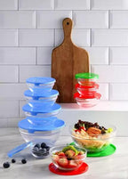 Set Boluri cu Capace – Recipiente pentru Depozitare Alimente, 5 Bucăți