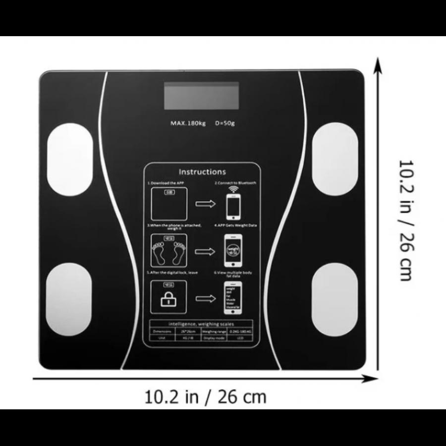Cântar Corporal Digital Inteligent – Analiză Completă Greutate și Grăsime Corporală