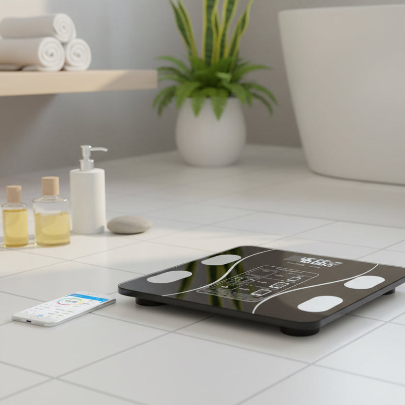 Cântar Corporal Digital Inteligent – Analiză Completă Greutate și Grăsime Corporală