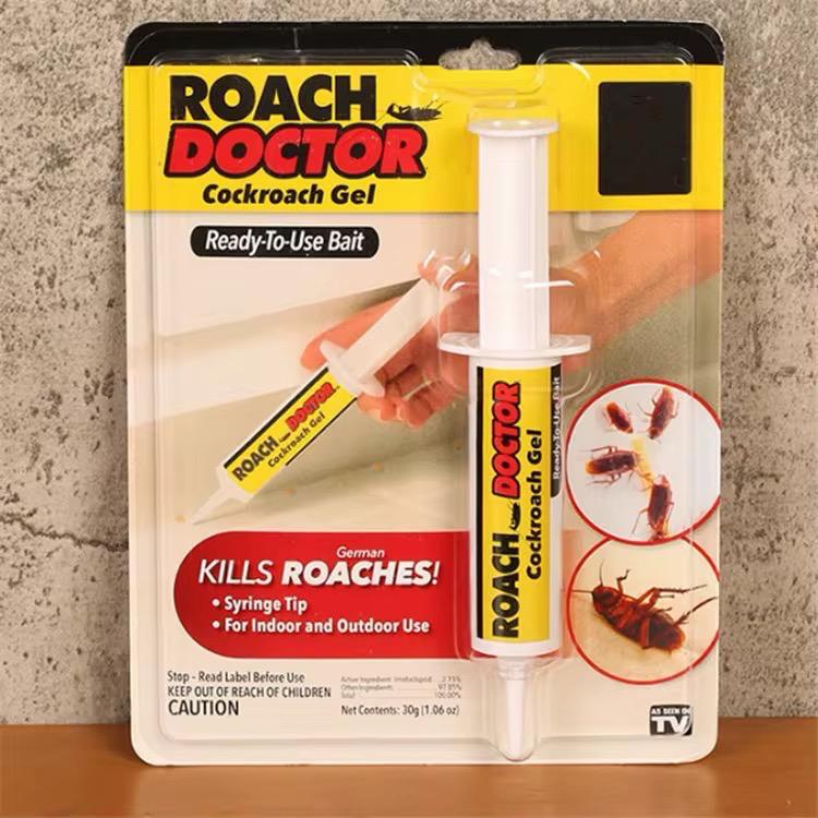 Gel anti gândaci Roach Doctor – seringă profesională, eliminare rapidă insecte- 3 BUC