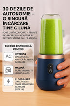 Blender Portabil Reîncărcabil cu Pahar Cadou