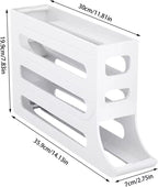 Organizator Ouă Frigider cu Rulare Automată – Suport Economisire Spațiu