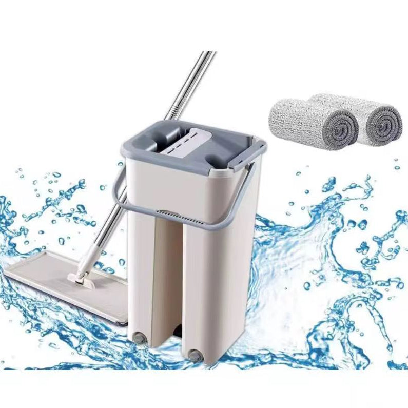 Mop Plat cu Găleată și Sistem de Stoarcere – Curățare Rapidă și Eficientă