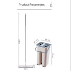 Mop Plat cu Găleată și Sistem de Stoarcere – Curățare Rapidă și Eficientă