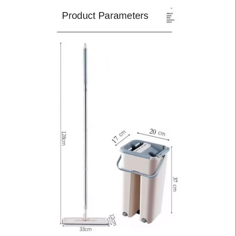 Mop Plat cu Găleată și Sistem de Stoarcere – Curățare Rapidă și Eficientă