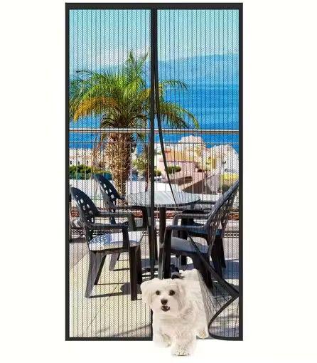 Plasă Anti-Insecte Magnetică pentru Ușă – Protecție împotriva Țânțarilor și Insectelor SET 2 BUCATI