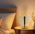 Lampă LED Fluture 3D – Lumină Decorativă Elegantă cu Efect Spectaculos