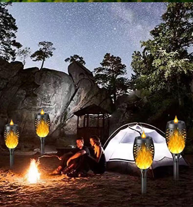 Lampă Solară LED Tip Torță – Iluminare Decorativă pentru Grădină și Curte- SET 4 BUCATI