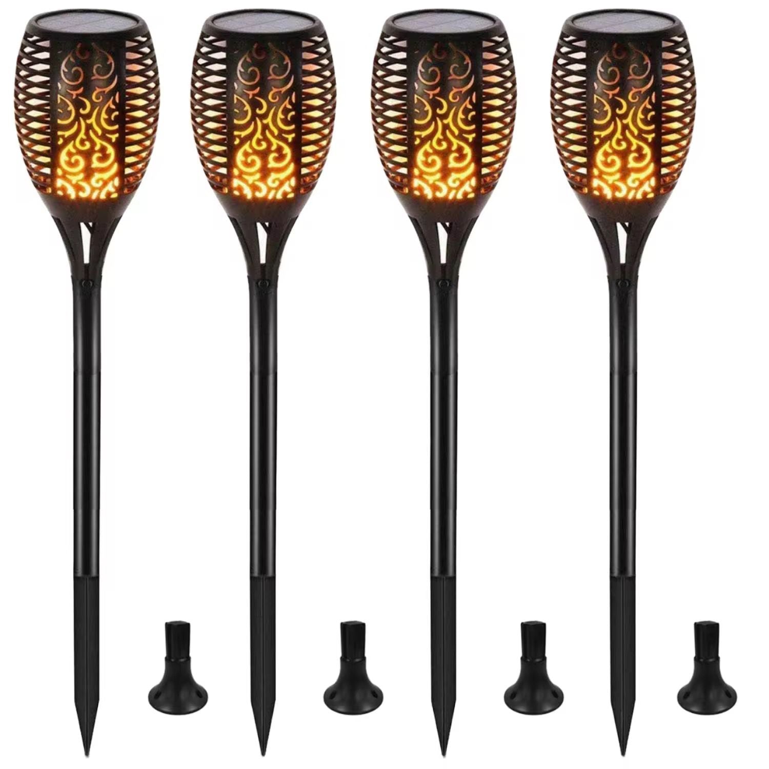 Lampă Solară LED Tip Torță – Iluminare Decorativă pentru Grădină și Curte- SET 4 BUCATI
