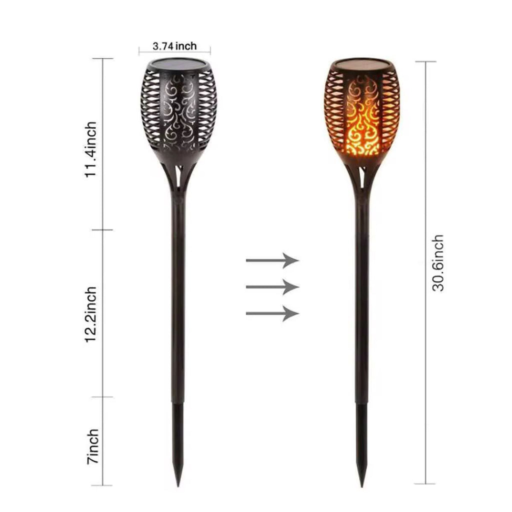 Lampă Solară LED Tip Torță – Iluminare Decorativă pentru Grădină și Curte- SET 4 BUCATI