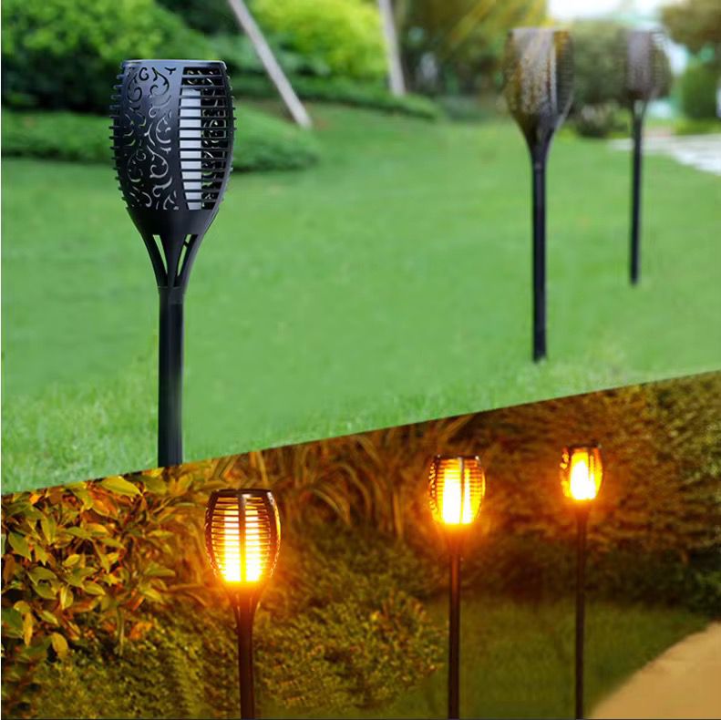 Lampă Solară LED Tip Torță – Iluminare Decorativă pentru Grădină și Curte- SET 4 BUCATI