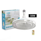 Lampa LED cu ventilator – lumină și răcoare în același timp