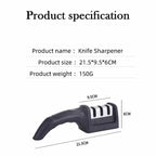 Ascuțitor cuțite manual – ascuțire rapidă în doar 5 secunde