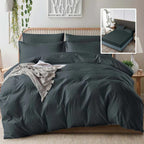 Lenjerie de pat finet creponat 6 piese Casa Pucioasa – set complet pat dublu