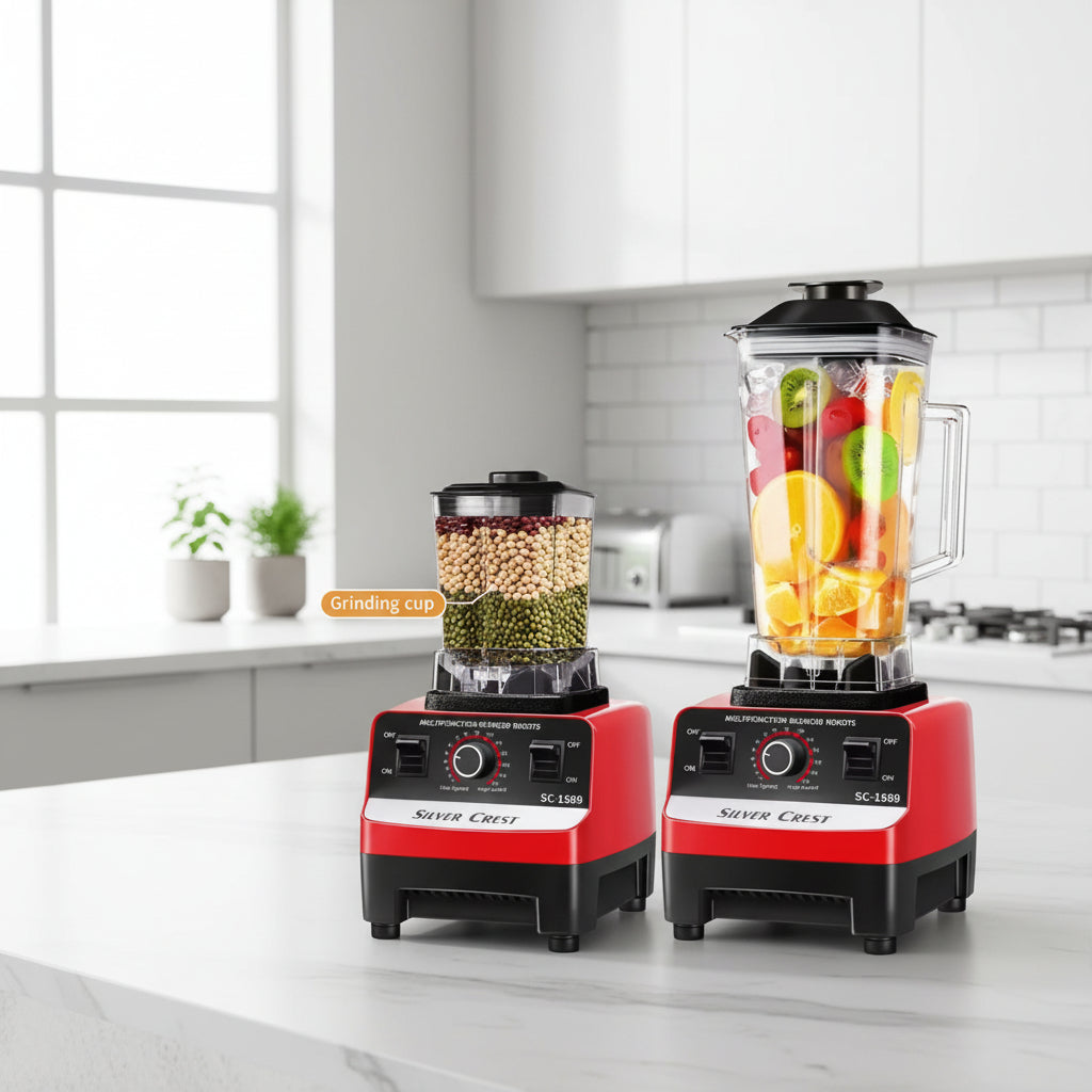 Blender profesional 2 în 1 cu râșniță – putere mare pentru preparate rapide și perfecte