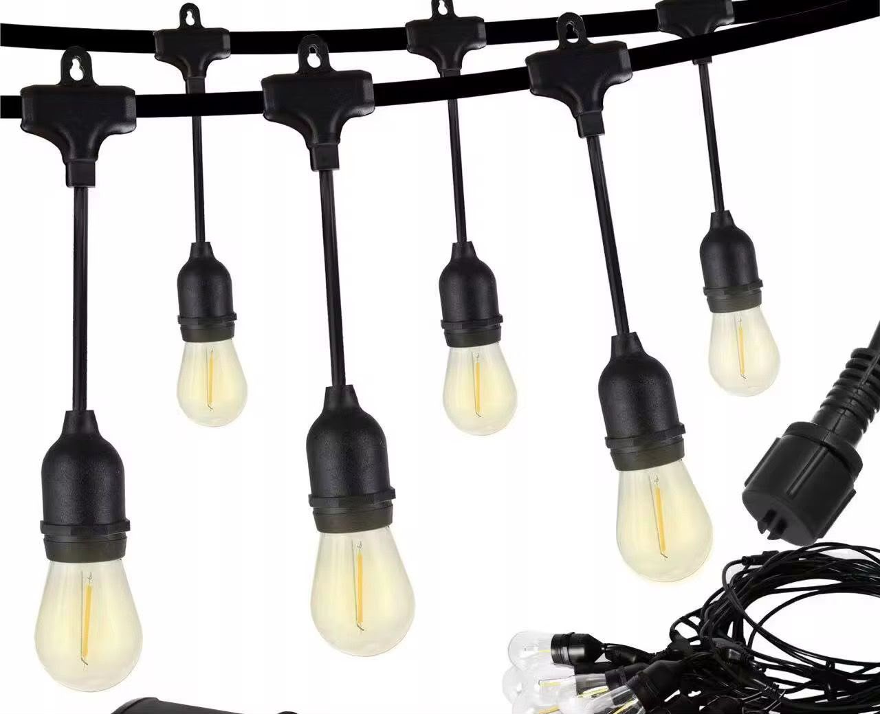 Ghirlandă Luminoasă 20 m – 40 Becuri LED cu Lumină Caldă