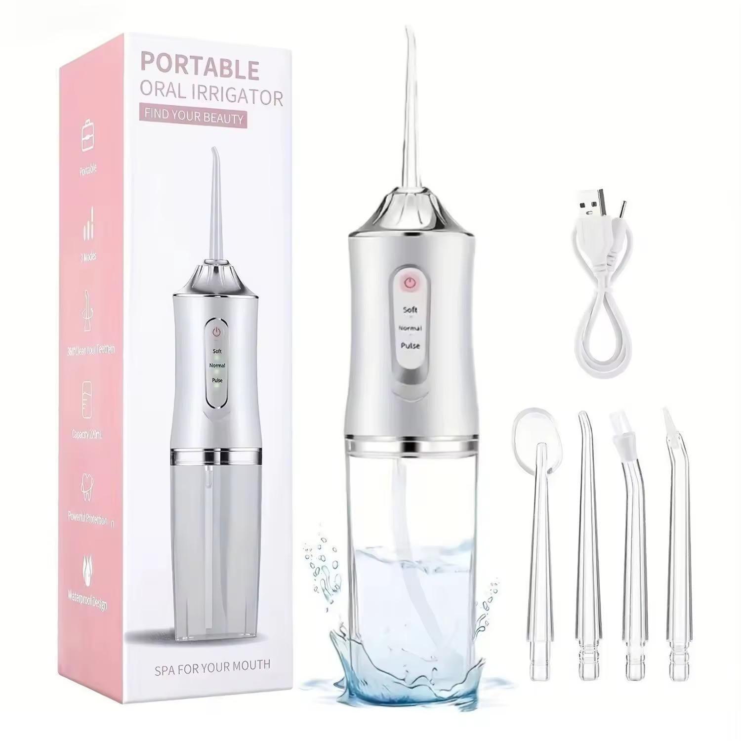 Irigator Oral Portabil – Duș Bucal Electric pentru Curățare Dentară Eficientă