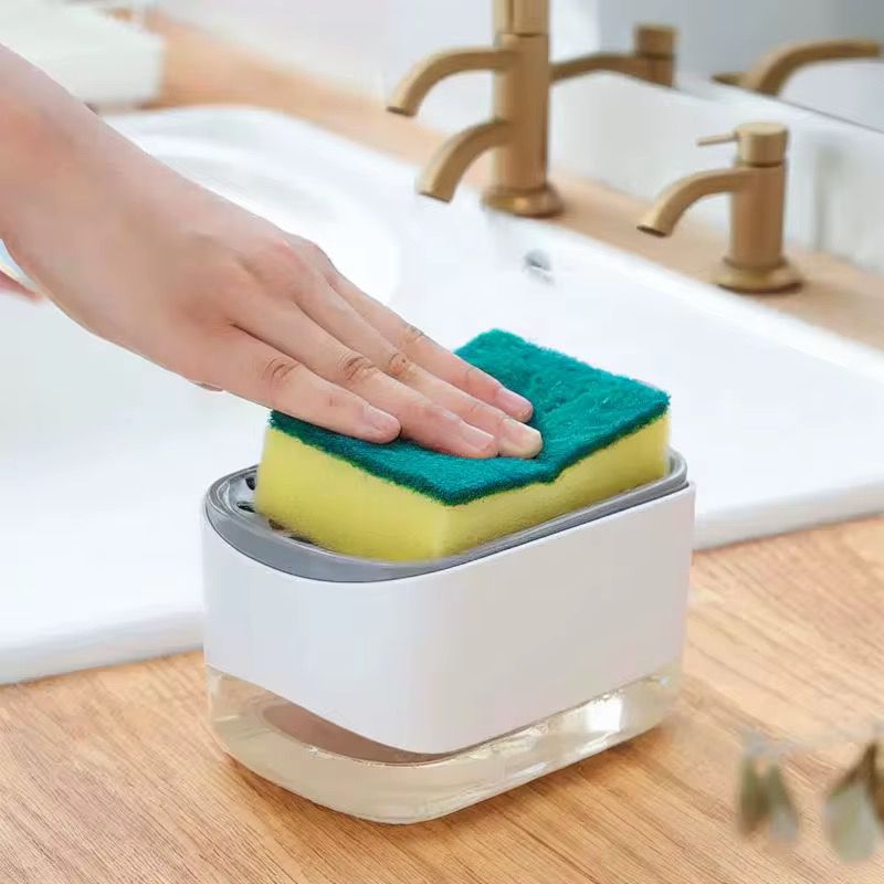 Dispenser Săpun cu Suport Burete