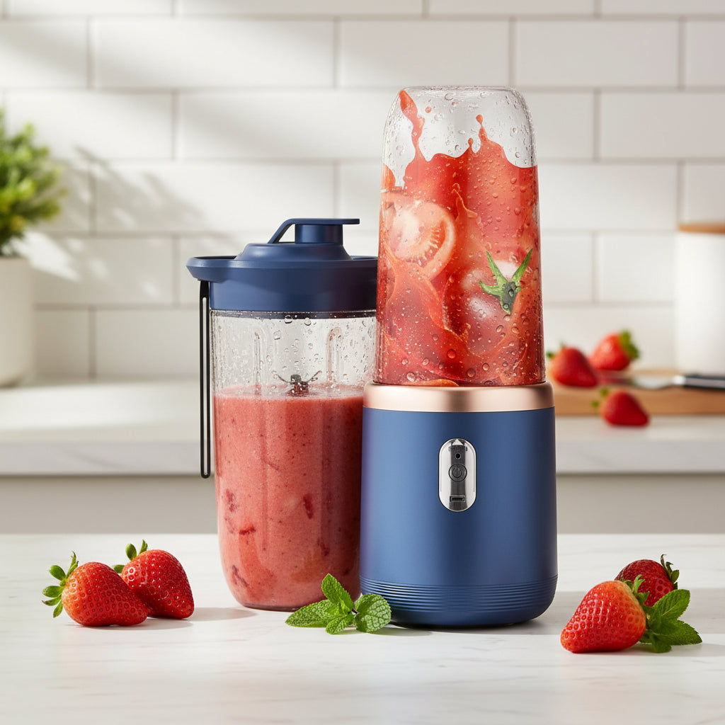 Blender Portabil Reîncărcabil cu Pahar Cadou