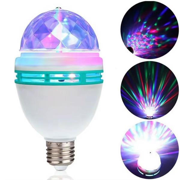 Bec LED Rotativ Multicolor – Efect Disco pentru Petreceri